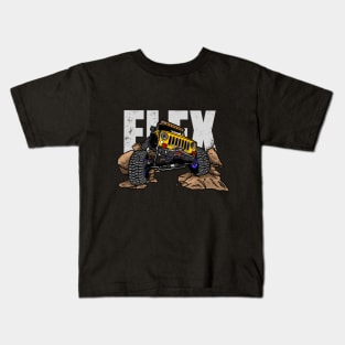 Yellow Jeep Flex Kids T-Shirt